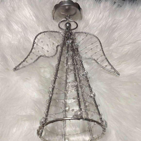 Other - Silver Wire Angel Candle Holder